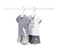 MAYORAL - Completo neonato bermuda e maglietta set 4 pezzi - 4-6M/70cm
