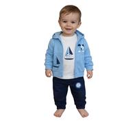 Mayoral Completo primaverile per neonato 6 mesi - 68 cm color azzurro con barchette