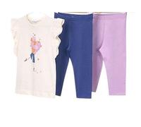 Mayoral Conj. Leggings 2 pantaloni da ragazza, Lilla, 9 anni