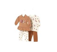 Mayoral Conj. Leggings 4 pezzi per bambina, Cannella, 9 mesi