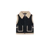 Mayoral Gilet Contrasti Teddy per Bambine e Ragazze Nero 5 Anni (110cm)