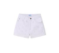 Mayoral Pantalone Corto COT. Fantasia per Bambine e Ragazze Bianco 16 Anni (170cm)