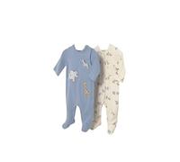 Mayoral Pigiama Bebe - Tutina neonato - Pigiama neonato - Pigiama neonato - Pigiama con piedi - Confezione da due - per bebè da 0 mesi a 18 mesi - cotone, Blu (Blue Bell), 6 mesi