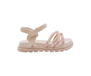Mayoral Sandali da Bambina con Strass Multicolore, Chiusura a Strappo, Stile Elegante per Cerimonia ed Estate (Nude, Sistema Taglie Calzature EU, Bambino Piccolo (2-5 anni), Numero, Media, 27)