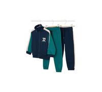 MAYORAL Set 3 pezzi per bambino: felpa con zip e due pantaloni blu | 92