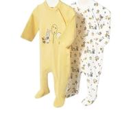 Mayoral Set due tutine primaverili neonato 1-2 mesi 60 cm color giallo con coniglietti