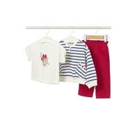 MAYORAL Set neonata 3 pezzi giacca, T-shirt e pantaloni rosso | 86