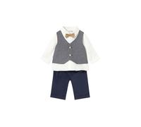 MAYORAL Set neonato 3 pezzi camicia, pantaloni e gilet blu | 74