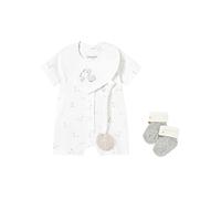 MAYORAL Set neonato 3 pezzi pigiama, bavaglino e calzini bianco | 62