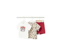 MAYORAL Set neonato 3 pezzi T-shirt e shorts rosso | 68