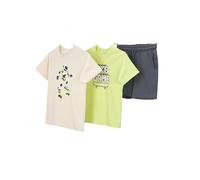 Mayoral Set per bambini estivi 3 pezzi - 2 magliette a maniche corte e Bermuda - Abbigliamento per bambini comodo da 2 a 9 anni, Citrico, 5 anni