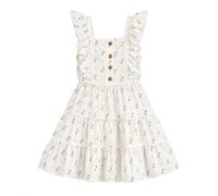 Mayoral Vestito Estivo Bambina 100% Cotone con Volant Eleganti 16 Anni