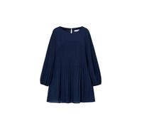 Mayoral Vestito Garza plissè per Bambine e Ragazze Marino 6 Anni (116cm)