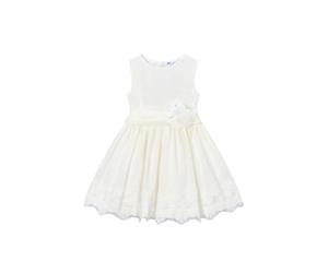 Mayoral Vestito Merletti per Bambine e Ragazze Ecrù 4 Anni (104cm)