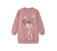 Mayoral Vestito Serigrafia per Bambine e Ragazze Rosato 4 Anni (104cm)
