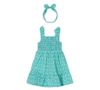 Mayoral Vestito Stampa Banda per Bambine e Ragazze Oceano 7 Anni (122cm)