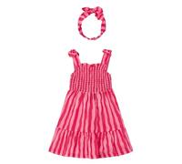 Mayoral Vestito Stampa Banda per Bambine e Ragazze Papavero 6 Anni (116cm)