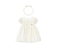 Mayoral Vestito Tulle Cerchietto per Bimba Ecrù 18 Mesi (86cm)