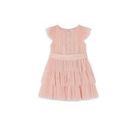 Mayoral Vestito Tulle Plissettato per Bambine e Ragazze Nudo 6 Anni (116cm)