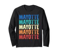 Mayotte Colorato Maglia a Manica