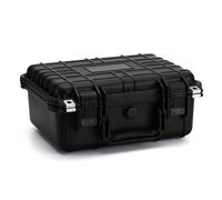 Mayouko Cassetta degli attrezzi in plastica impermeabile con inserto in schiuma, 34 x 29,5 x 15,2 cm, scatola portaoggetti con serratura IP67, schiuma personalizzabile, custodia rigida antiurto