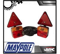 Maypole 12v Magnetico Rimorchio Illuminazione Attacchi Con Triangoli & 6m Cavo -