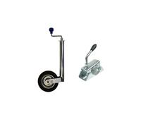 Maypole 48mm Montaggio Ruota Con Solido Pneumatico - Rimorchio Caravan Morsetto