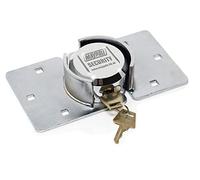 Maypole Lucchetto di Sicurezza Resistente, Adatto per furgoni, capannoni e Garage, antiruggine, Cromato, 2 kg, Argento
