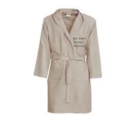 MAYRA Accappatoio Personalizzabile in Microfibra da Piscina, Palestra, Mare | Bambino, Ragazzo, Bimba | Personalizzato con Iniziali, Nome, Logo (IT, Età, 7 anni, 8 anni, Regular, Tortora)