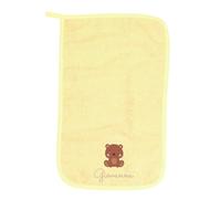 MAYRA Set Asilo Nido e Materna Personalizzato | Kit Bavaglino con Elastico o Laccetti, Asciugamano con Asola e Sacchetto Cambio | Ricamo Nome e Disegno | Made in Italy (Giallo, Asciugamano)