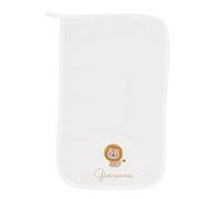 MAYRA Set Asilo Nido e Materna Personalizzato | Kit Bavaglino con Elastico o Laccetti, Asciugamano con Asola e Sacchetto Cambio | Ricamo Nome e Disegno | Made in Italy (Bianco, Asciugamano)
