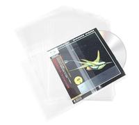 MayRecords 50 PZ Richiudibili 4.7 Mil Plastica Coperture Esterne per Mini LP SHM-CD Manicotti di Carta - Chiare Custodie protettive in Vinile per Collezionisti CD