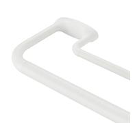 Mayrhyme, Bastone per tende doppio, avvolgente, per finestre, giunzione interna da 2,5 cm anteriore e posteriore da 1,5 cm, regolabile, con terminali e staffe in alluminio, bianco opaco, 71-142 cm