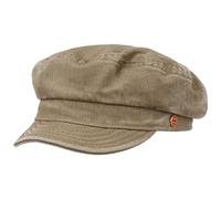 MAYSER Berretto Marinaio Altona Anti UV Donna/Uomo - Made in The EU Cotton cap Cappellino da Donna Newsboy con Visiera Estate Primavera/Estate - 58 cm Beige Scuro