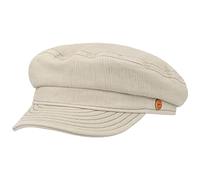 MAYSER Berretto Marinaio Altona Anti UV Donna/Uomo - Made in The EU Cotton cap Cappellino da Donna Newsboy con Visiera Estate Primavera/Estate - 62 cm Beige Chiaro