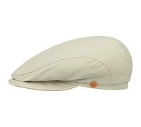 MAYSER Coppola Coolmax Sun Protect Soft Uomo - Made in The EU Berretto Estivo Piatto Berretti da con Visiera, Fodera Primavera/Estate - 61 cm Beige Chiaro