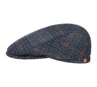 MAYSER Coppola Frankie Soft Shetland Wool Uomo - Made in The EU Cappellino Lana Cappello Piatto Invernale con Visiera, Fodera Inverno Autunno/Inverno - 62 cm Blu Scuro