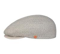 MAYSER Coppola in Lino e Canapa Dan Uomo - Made The EU Cappello Piatto con Visiera, Visiera Primavera/Estate Estate - S (54-55 cm) Blu