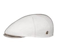 MAYSER Coppola in Lino Philipp Zechbauer Uomo - Made The EU Berretto Cappello Piatto Primavera/Estate Estate - 59 cm Beige Chiaro
