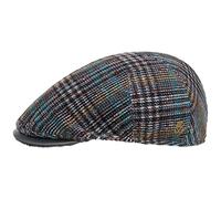 MAYSER Coppola Marzio Chenille Zechbauer Uomo - Made in The EU Cappello Piatto con Visiera, Fodera Inverno Autunno/Inverno - 56 cm Blu Scuro
