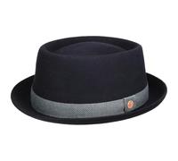 Mayser Gareth Pork Pie Hat Cloth Band Herringbone Made in EU Uomo Autunno Inverno