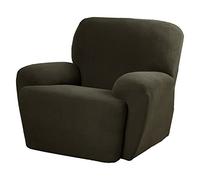 MAYTEX Zenna Home Pixel - Copertura per Poltrona reclinabile, Ultra Morbida, Elasticizzata, 4 Pezzi, con Tasca Laterale, Tessuto, Dusty Olive, Recliner