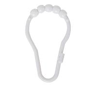 MAYTEX Zenna Home Plastic Glide Roller Anelli per Tenda da Doccia Casual White
