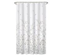 MAYTEX Zenna Home Tenda da Doccia in Tessuto Semi Velato con libellule Misto Poliestere, Multicolore, 70x72(Inches)