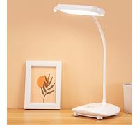 MAYTHANK Cordless Rechargeable Desk Table Reading Lamp 2 Batteries Powered 2400MAH 3 LED Colors 6 Brightness Touch Dimmable, Eye Caring Kids Study Book Light for Bed Bedroom Bedside Headboard