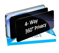 MAYtobe Confezione da 2 pellicole proteggi schermo privacy per Samsung Galaxy S23 5G, in vetro temperato a 360 gradi su 4 lati, anti spia, antigraffio, sensibile al tocco, senza bolle, copertura