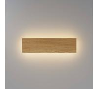 Maytoni Applique a LED BASIC TEXTURE, legno, larghezza 30 cm, CCT Maytoni