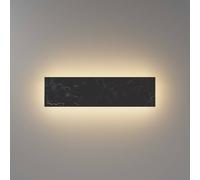 Maytoni Applique a LED BASIC TEXTURE, nera, larghezza 30 cm, effetto marmo, CCT Maytoni