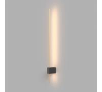 Maytoni Applique a LED Pars, 62,3 cm, nero/oro, alluminio Maytoni