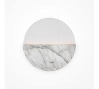 LED Applique Bianco Vetro Metallo 3000 K Ø 30 CM Rotondo Moderno Wandleuchte [EEK: G]